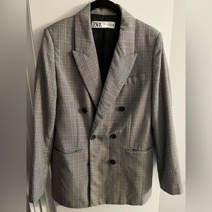 Zara Plaid Blazer
